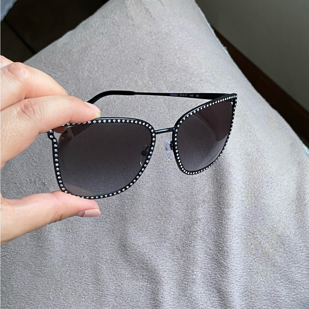 NWT Michael Kors Stockholm Rhinestone Sunglasses Black MK1098B - Picture 14 of 16